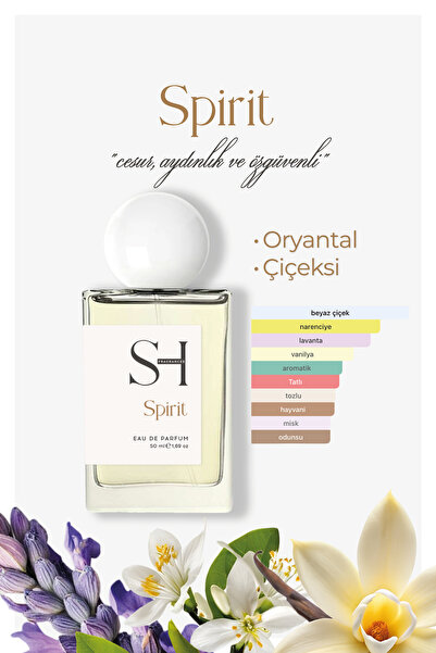 SH FRAGRANCES Spirit Kadın Parfüm | Oryantal-Çiçeksi | Lavanta-Portakal Çiçeğ...
