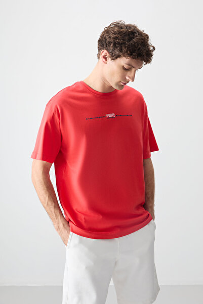 AIR JONES Fiesta %100 Pamuk Kalın Yumuşak Dokulu Oversize Fit Baskılı Erkek T...