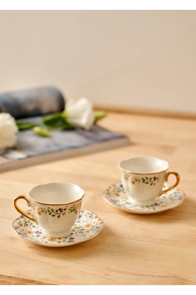 Bella Maison Juliette Porselen 2'li Kahve Fincanı Seti (90 cc)