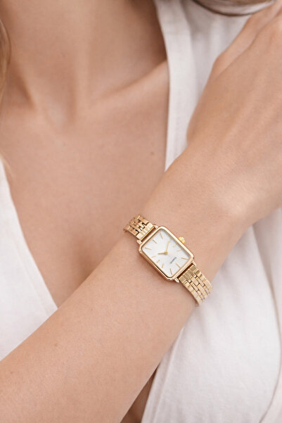 sonsuzsaat Kol Saati Vintage Altın Renk Şık Sade Tasarım Su-548-001