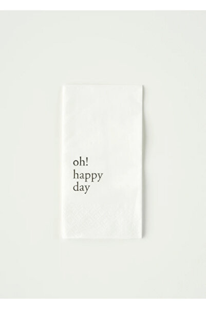 Bella Maison Oh Happy Day 100'lü Kağıt Peçete Beyaz (33x33 cm)