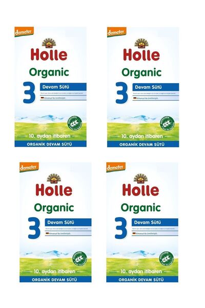 Holle ORGANİK 3 DEVAM SÜTÜ 600 GR 4 ADET
