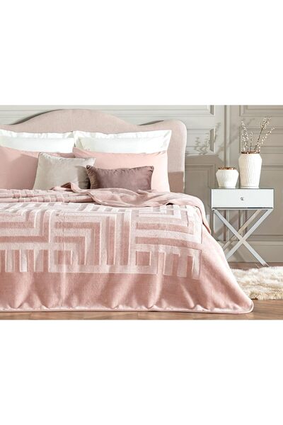 Manolex Patura din catifea matlasata 220×240 cm, Moale si Calduroasa, Model D...