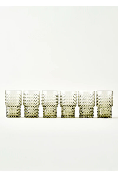 Bella Maison Bubble Meşrubat Bardak Seti 6'lı Yeşil (400 cc)