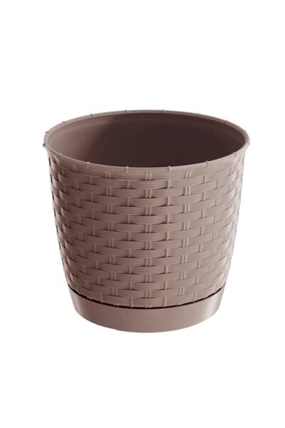 Strend Pro Ghiveci decorativ de flori, Prosperplast, Ratolla, imitatie ratan,...