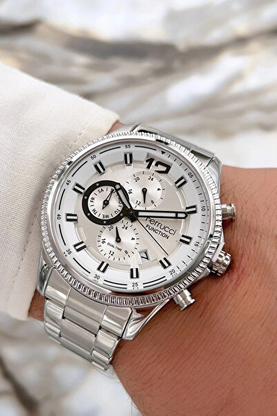 Ferrucci Silver-white Steel Cord Function New Season Men's Wristwatch Sdfer073