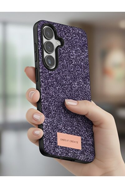 halkhouse Samsung Galaxy S26 Kılıf Premium Şık Simli Bright Kapak