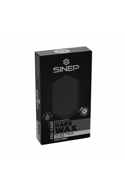 Sinep Hard Wax for Hair Removal 400 g - Black