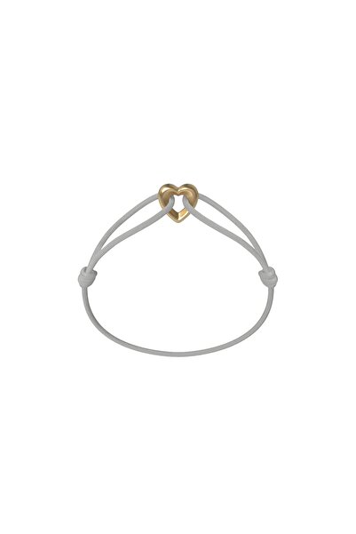 Wecord London Golden Heart Cord Bracelet