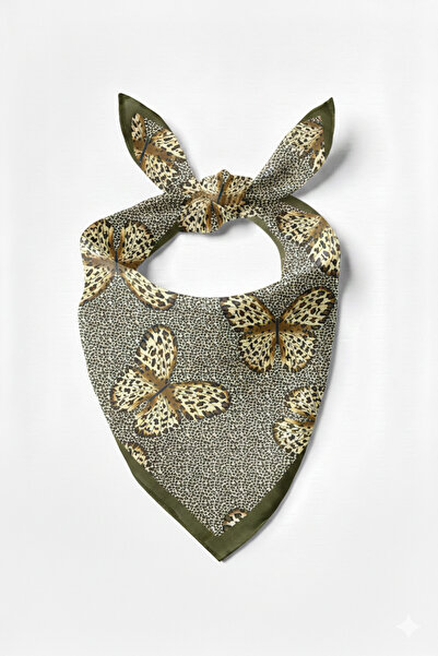 PETEK AKSESUAR Leopard Butterfly Bandana 50*50 Cm.