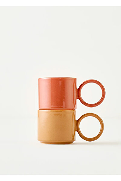 Bella Maison Arcana Ceramic Espresso 2-компонентен комплект розово (270 cc)