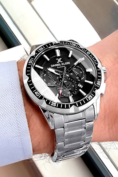 Daniel Klein Exclusive Orijinal Erkek Kol Saati Su Geçirmez Gümüş Renk Çelik ...