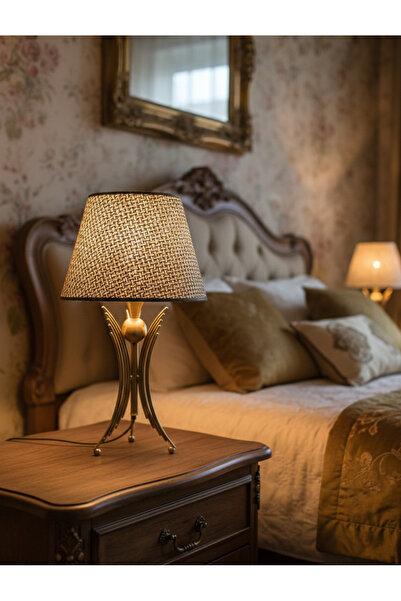 365GUNSERİSONU Decodelight Antique Gold Plated Metal Leg Fabric Hat Angel Mod...