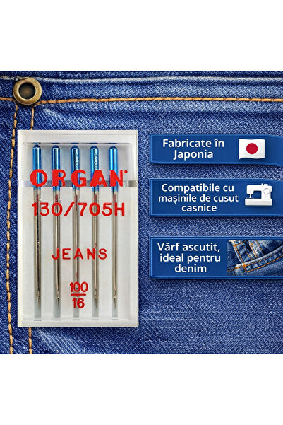 ORGAN Set 5 ace casnice Jeans 130/705H nr. 100
