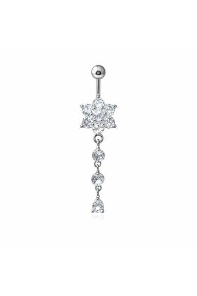 AyçaSilver Sallantılı Göbek piercing