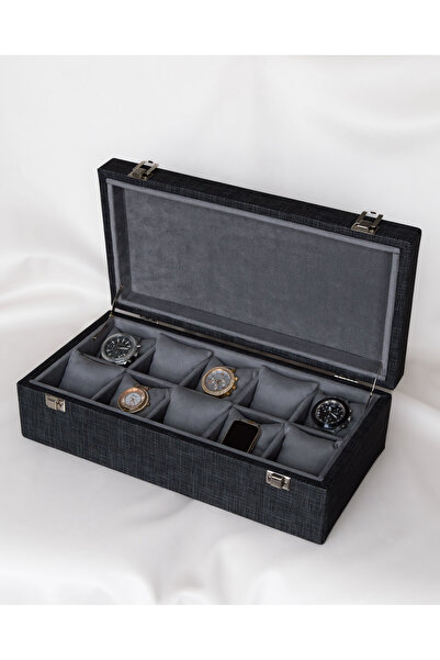 Shansora Design 10 Watch Box, Faux Leather Covered, Custom Made, Handmade, Ac...