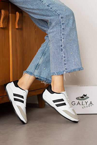 galya shoes Günlük Rahat Beyaz Sneaker Ayakkabı