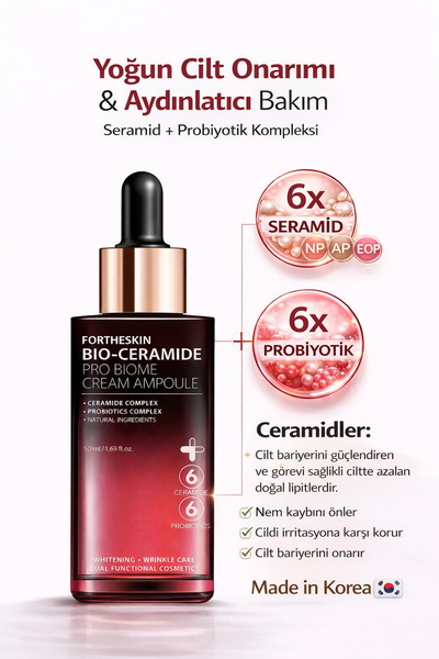 JEJUDO Bio Ceramide Pro Biome Cream Ampoule 50ml–Jejudo Kore Menşeli Bariyer ...