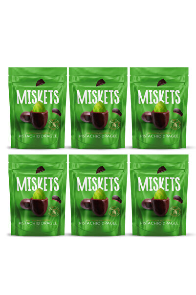 Miskets Antep Fıstıklı Draje 70 gr x 6 Adet