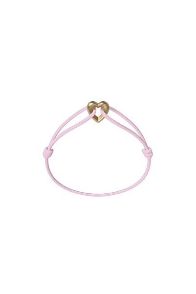 Wecord London Golden Heart Cord Bracelet