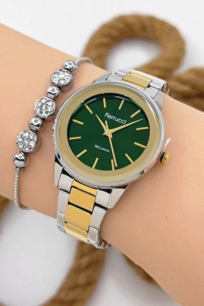 Ferrucci Kadın Kol Saati - Şık Çelik Kordon ve Kasa, Orijinal ve Garantili Gü...