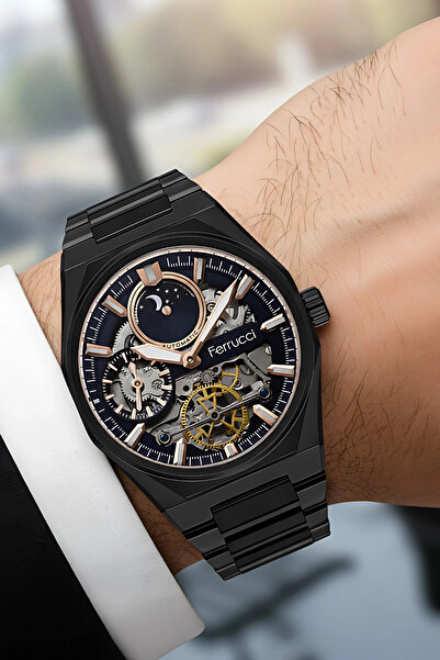 Ferrucci Otomatik Mekanizma Çelik Kordon&kasa Erkek Kol Saati 3 Atm Sdfer079
