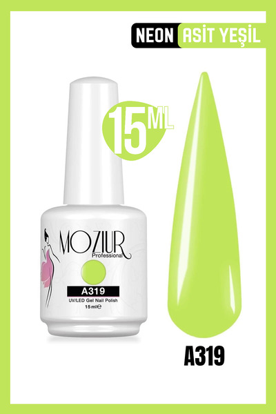 MOZIUR Kalıcı Oje Uv Led A319 (NEON SERİSİ) 15ml