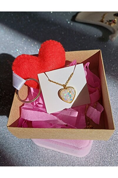 stainless steell Steel Necklace-Key Chain Gift Set