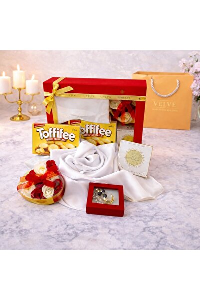 velve Pachet cadou Royal Oud,esarfa,praline,parfum Oud,brosa eleganta,cutie c...