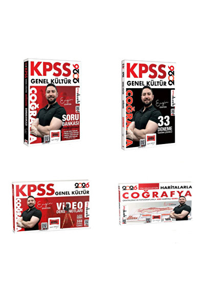 Yargı Yayınları Yargı 2026 KPSS Genel Kültür Coğrafya Soru - Deneme - Video D...
