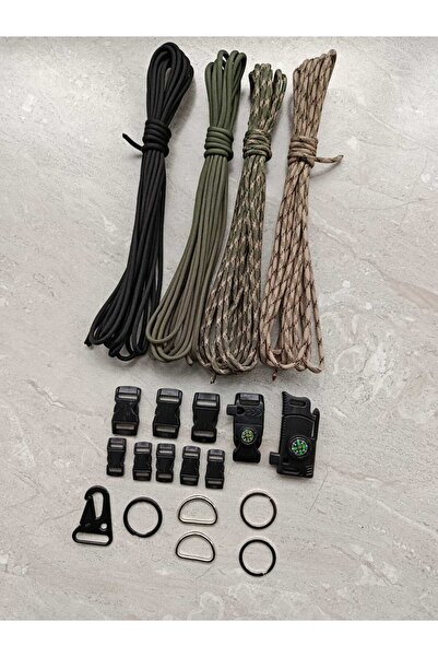 Paracord Outdoor Bracelet Rope And Clip Set