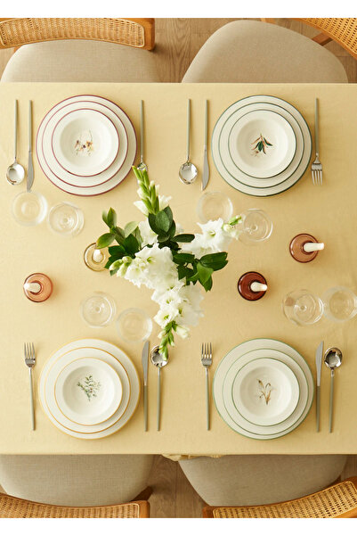 Bella Maison Garden Stoneware 12 Parça 4 Kişilik Yemek Takımı Mix