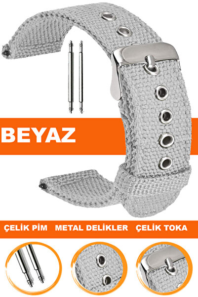 COBRA 20mm Fossil-Welder-Casio-Seiko-Omega-Armani Saat Uyumlu Kumaş Tekstil N...