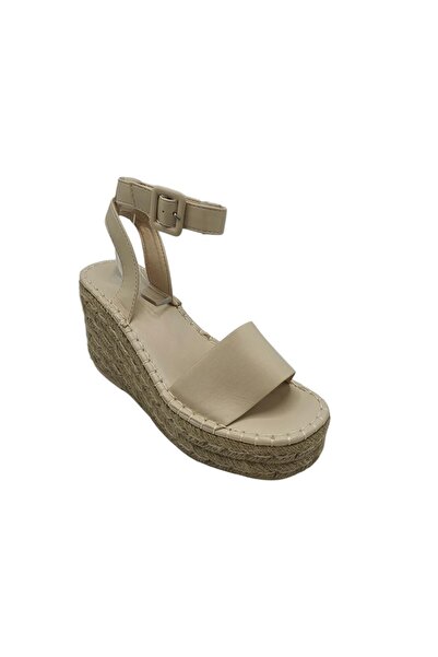 Franco Banetti Sandale damă 40, imitatie de piele, crem