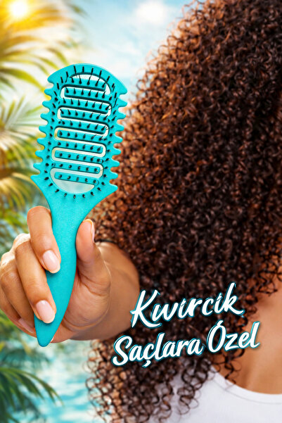 Ocean Pieptene special pentru păr creț, care intensifică buclele, pieptene ma...