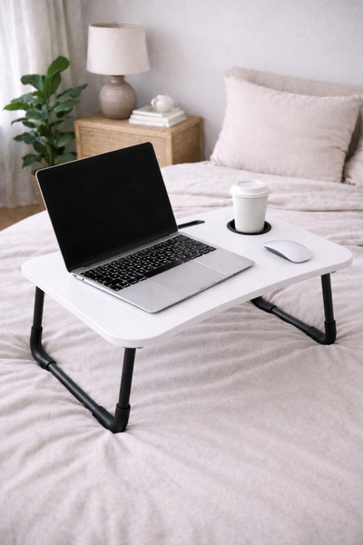 hodbehod Taşınabilir Katlanır Koltuk Yatak Üstü Laptop Tablet Çalışma Masası ...