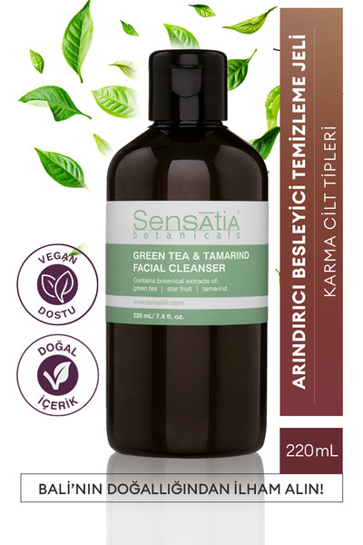 Sensatia Botanicals Yağlı Ciltler için Doğal Yüz Temizleyici - Arındırıcı ve ...
