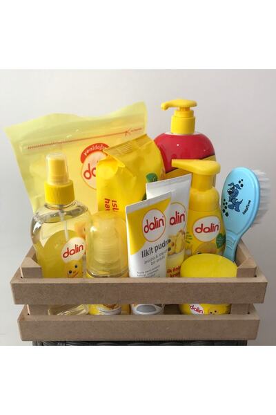 Dalin Kasalı Hoşgeldin Bebeğim Seti (ERKEK) 9 Parça-tarak Hediyeli