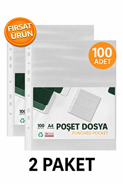 ANI OFİS KIRTASİYE A K Fișiere transparente 100 buc - 2 pachete - perforate, ...