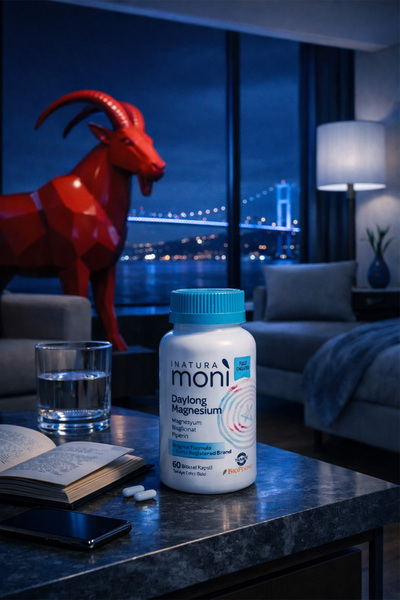 Moni Vitamins Moni Daylong Magnesium Magnezyum Bisglisinat, Magnezyum Sitrat, B6 Vitamini, Piperin 60 Vegan Kapsül