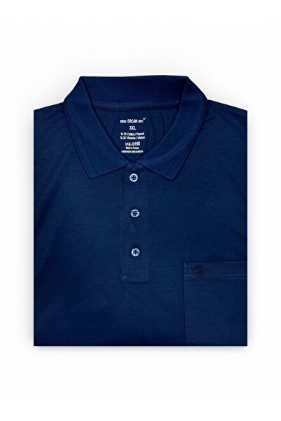 ercan triko Tricou pentru bărbați de mărime mare, cu gât polo, cu buzunar, cu...