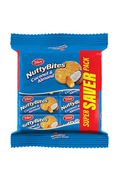 Tiffany بسكويت ناتي بايتس بالشوكولاتة واللوز 10 × 72 جم