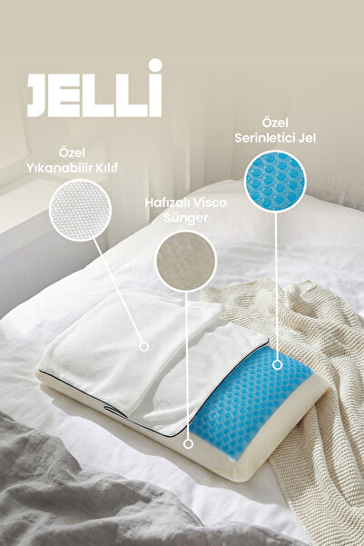 Aura Home Pillow Pernă ortopedică anti-transpirație, pernă visco răcoritoare,...