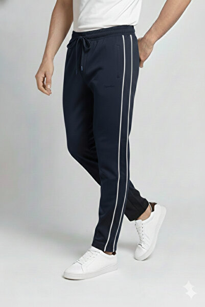 OXVİN Double Ribbed Pocket Zippered Filet Tubular Leg Compact Sweatpants (Com...