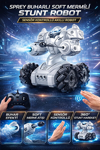 YILDIRIM OYUNCAK Uzaktan Kumandalı Full Fonksiyon Şarjlı 2,4G Işıklı Roket ve...
