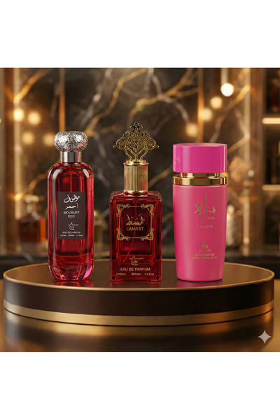 Arab Set 3 Parfumuri Arabesti De Femei 100ML - Mousuff Red + Lamast + Sara Candy