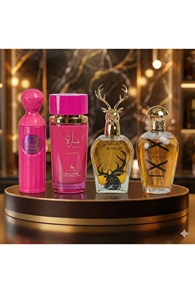 TRENDY Set 4 Parfumuri Arabesti (2x Barbat + 2x Dama) 100ML - Sara Candy + Qi...