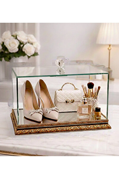 AYZ HOME Glass Embroidered Dowry Box Promise Engagement Bride Groom Bundle Bo...