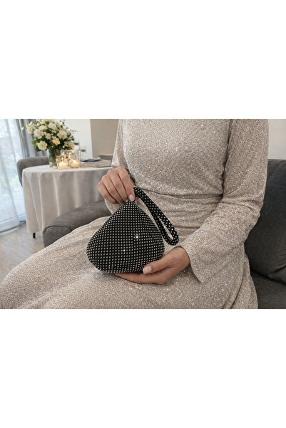 Vera Food Şık Taşlı Parti ve Düğün El Çantası