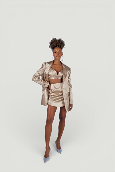 HOLLY LOLLY Beżowa elegancka marynarka